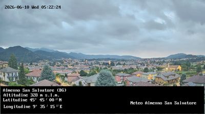 immagine della webcam nei dintorni di Cornate d'Adda: webcam Almenno San Salvatore