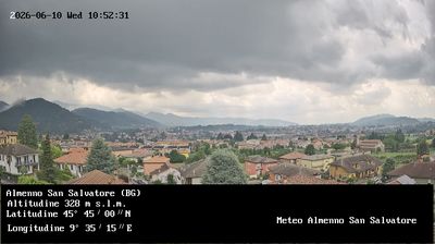 immagine della webcam nei dintorni di Bergamo Orio al Serio: webcam Almenno San Salvatore