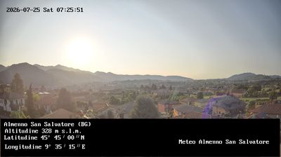 immagine della webcam nei dintorni di Orio al Serio: webcam Almenno San Salvatore