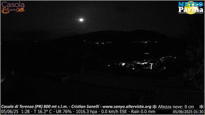 Preview delle webcam di Terenzo: Casola di - Loc. Lughero (PR) 800 mt s.l.m. 2