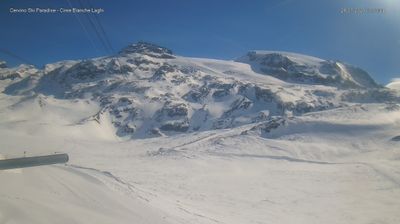 immagine della webcam nei dintorni di Valtournenche: webcam Cervinia Cime Bianche Laghi