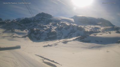 immagine della webcam nei dintorni di Ayas: webcam Cervinia Cime Bianche Laghi