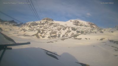 immagine della webcam nei dintorni di Staffal: webcam Cervinia Cime Bianche Laghi