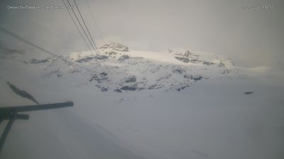 immagine della webcam nei dintorni di Gressoney-la-Trinitè: webcam Cervinia Cime Bianche Laghi