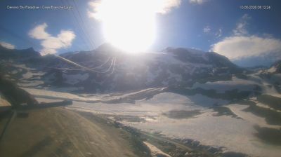 immagine della webcam nei dintorni di Ayas: webcam Cervinia Cime Bianche Laghi