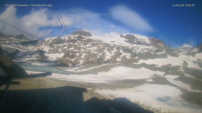 immagine della webcam nei dintorni di Macugnaga: webcam Cervinia Cime Bianche Laghi