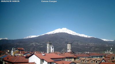 immagine della webcam nei dintorni di Rocca Canavese: webcam Cuorgnè
