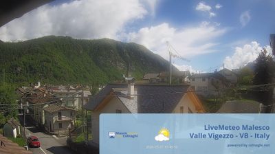 immagine della webcam nei dintorni di Bognanco fonti: webcam Malesco