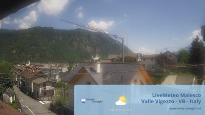 immagine della webcam nei dintorni di Bognanco fonti: webcam Malesco