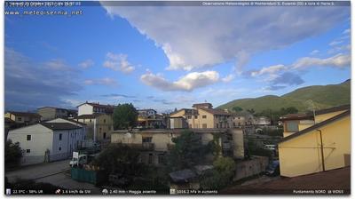 immagine della webcam nei dintorni di Rionero Sannitico: webcam Monteroduni