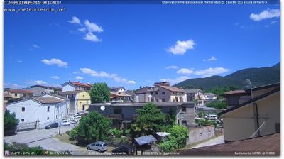 immagine della webcam nei dintorni di Bagnoli del Trigno: webcam Monteroduni