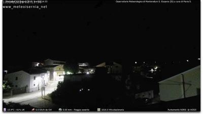 immagine della webcam nei dintorni di Rionero Sannitico: webcam Monteroduni
