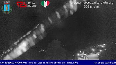immagine della webcam nei dintorni di Bolsena: webcam San Lorenzo Nuovo