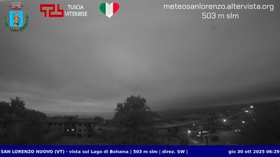 immagine della webcam nei dintorni di Valentano: webcam San Lorenzo Nuovo