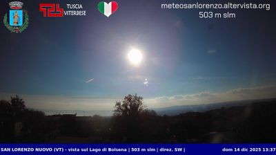 immagine della webcam nei dintorni di Soriano nel Cimino: webcam San Lorenzo Nuovo