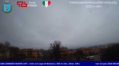 immagine della webcam nei dintorni di Bolsena: webcam San Lorenzo Nuovo