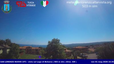 immagine della webcam nei dintorni di Soriano nel Cimino: webcam San Lorenzo Nuovo