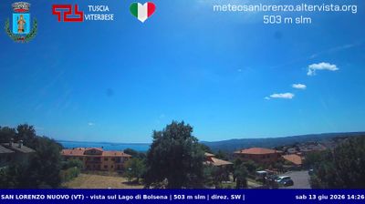 immagine della webcam nei dintorni di Bolsena: webcam San Lorenzo Nuovo