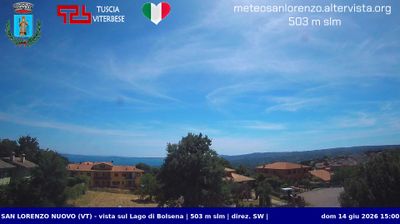 immagine della webcam nei dintorni di Bolsena: webcam San Lorenzo Nuovo