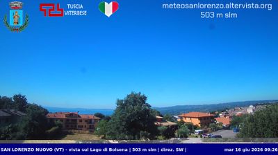 immagine della webcam nei dintorni di Soriano nel Cimino: webcam San Lorenzo Nuovo