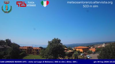 immagine della webcam nei dintorni di Gradoli: webcam San Lorenzo Nuovo