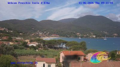 immagine della webcam nei dintorni di Portoferraio: webcam Procchio