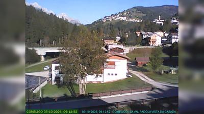 immagine della webcam nei dintorni di Monte Elmo: webcam San Nicolò di Comelico