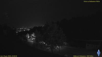 immagine della webcam nei dintorni di San Gregorio nelle Alpi: webcam Pedavena