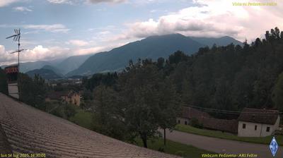 immagine della webcam nei dintorni di Canal San Bovo: webcam Pedavena