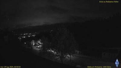 immagine della webcam nei dintorni di Canal San Bovo: webcam Pedavena