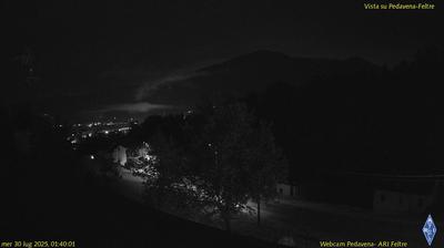 immagine della webcam nei dintorni di Lago Calaita: webcam Pedavena
