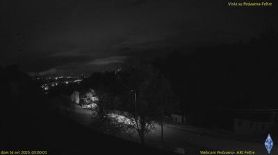 immagine della webcam nei dintorni di Cismon del Grappa: webcam Pedavena