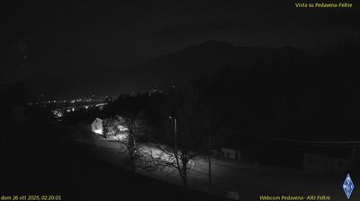 immagine della webcam nei dintorni di Castello Tesino: webcam Pedavena