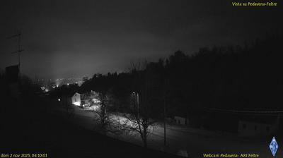 immagine della webcam nei dintorni di Passo di Gobbera: webcam Pedavena