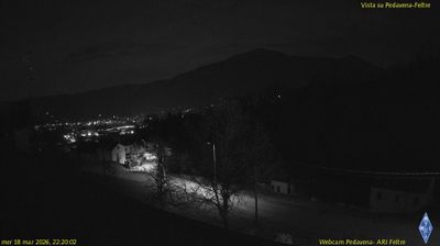 immagine della webcam nei dintorni di Passo Brocon: webcam Pedavena