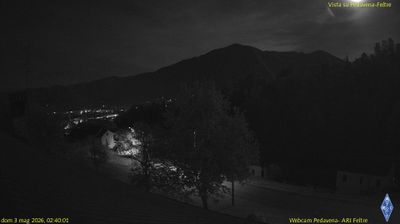 immagine della webcam nei dintorni di Passo Brocon: webcam Pedavena