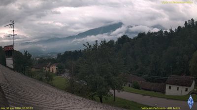 immagine della webcam nei dintorni di Canal San Bovo: webcam Pedavena