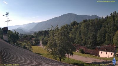 immagine della webcam nei dintorni di Canal San Bovo: webcam Pedavena
