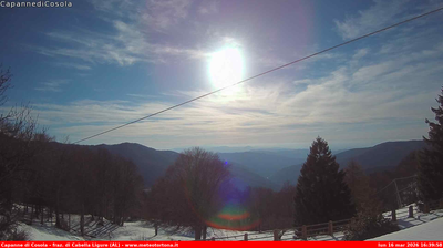 immagine della webcam nei dintorni di Rovegno: webcam Carrega Ligure