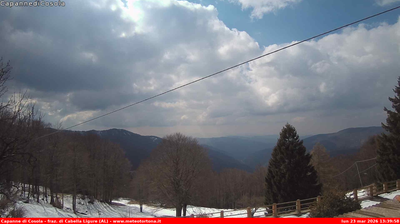 immagine della webcam nei dintorni di Cantalupo Ligure: webcam Carrega Ligure