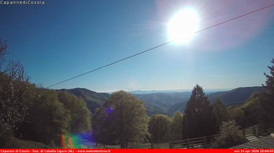 immagine della webcam nei dintorni di Menconico: webcam Carrega Ligure