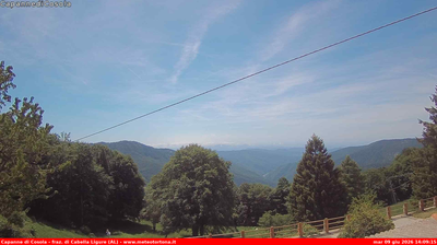 immagine della webcam nei dintorni di Menconico: webcam Carrega Ligure