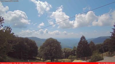 immagine della webcam nei dintorni di Brignano-Frascata: webcam Carrega Ligure