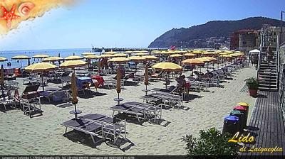 immagine della webcam nei dintorni di Capo Mele: webcam Laigueglia