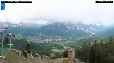 immagine della webcam nei dintorni di Cortina d'Ampezzo: webcam Pocol