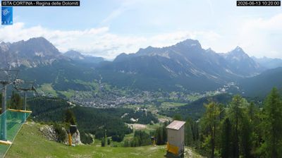 immagine della webcam nei dintorni di Cortina d'Ampezzo: webcam Pocol