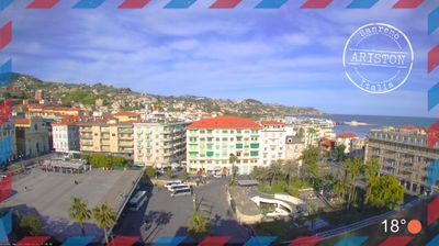 immagine della webcam nei dintorni di Castel Vittorio: webcam Sanremo