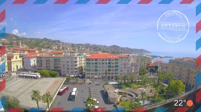 immagine della webcam nei dintorni di Castel Vittorio: webcam Sanremo