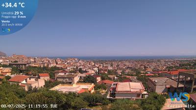immagine della webcam nei dintorni di Palermo Boccadifalco: webcam Carini