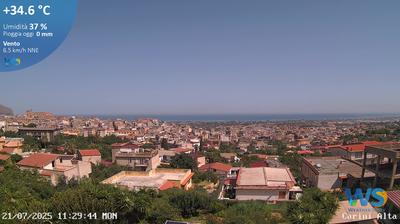 immagine della webcam nei dintorni di Pioppo: webcam Carini